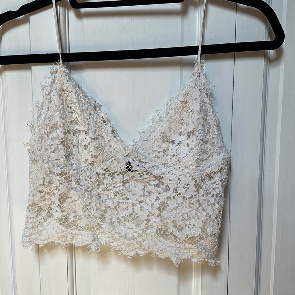 Express, lace crop top